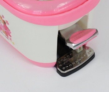 Foot Hand Pressure Rotating Mop-pink	