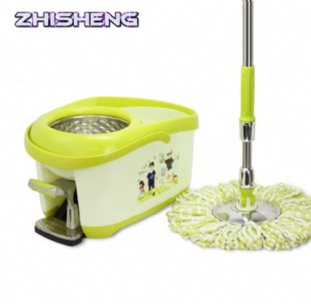 Foot Hand Pressure Rotating Mop-yellow
