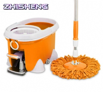 Foot Pedal Spin Mop Plastic basket